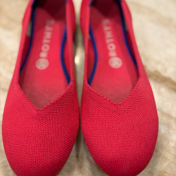 Rothy's round toe flat in hot pink - size 8.5 - Picture 1 of 2